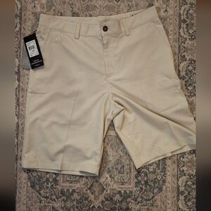 Adidas Men’s Performance Golf Shorts - Light Beige 32 Inch Waist CLIMALITE